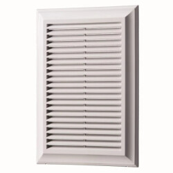 Kratka wentylacyjna 180x250mm z siatką i kołnierzem prostokątnym 138x208mm brąz EL250ABR