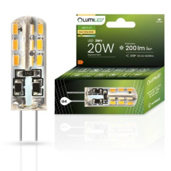 Żarówka LED G4 KAPSUŁKA 2W = 20W 200lm 3000K Ciepła 270 LUMILED