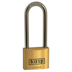 Kasp K12540L63D Premium Brass Padlock - 40x63mm - Long Shackle