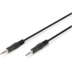 Digitus AK-510100-015-S Jack Audio Cable Black 1.50m 3.5mm Unshielded