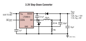 1.2A, 750kHz Step-Down Switching Regulator in 2mm × 3mm DFN