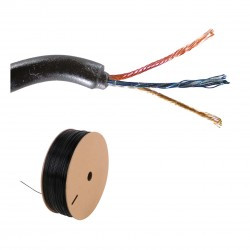 Przewód słuchawkowy 3 żyły stereo 2mm lakierowany emaliowany PVC80P 50cm