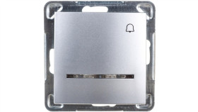 Impresja Przycisk /Dzwonek/ Z Podświetleniem Srebrny Łp-6Ys/M/18