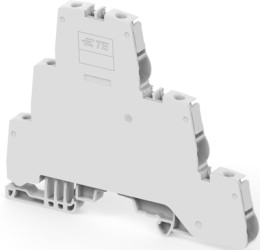 Screw terminal block, screw connection, 4.0 mm², 6 pole, 32 A, 8 kV, gray, 1SNK506213R0000