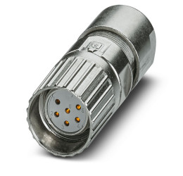 Złącze okrągłe 6-pinowe M23 Kabel Gniazdo Phoenix Contact Żeńskie IP66, IP68 M23 PRO