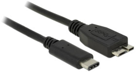 Delock Kabel USB USB 3.2 Gen1 Złącze męskie USB-C®, Złącze męskie USB Micro-B 3.0 0.50 m czarny 83676