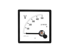Miernik analogowy voltomierz kwadratowy duży 500V