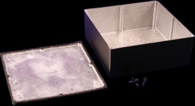 Aluminum die cast enclosure, (L x W x H) 250 x 250 x 97 mm, black (RAL 9005), IP66, 1550WNBK