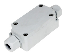 Puszka elektroinstalacyjna ścienna Plastik 65 x 33 x 24mm Szary IP65 liczba otworów 2 Takachi Electric Industrial