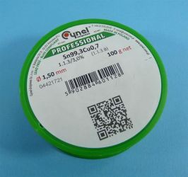 Sn99,3Cu0,7 Q 1,50 100g SPOIWO BEZOŁOW.