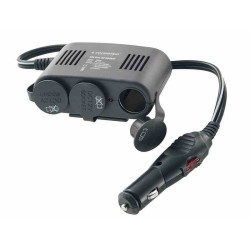 Rozgałęźnik zapalniczki x3 wersja wzmacniana 10A FUSE