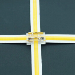 Złącze taśm LED 2pin 8mm SMD/COB dwustronna UNIWERSALNA 8w1 mono / ID-0171