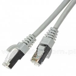 Patchcord S/FTP kat.6A, 2,0m, szary