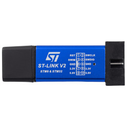 Programator ST-Link V2 do STM32 i STM8 niebieski