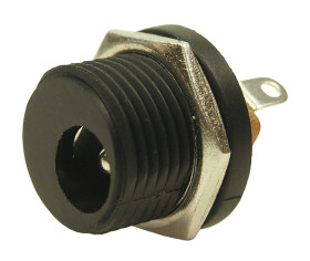 Gniazdo DC Złącze zasilania DC typu jack średnica zew: 16mm Montaż na panelu średnica wew: 5.8mm 1A 12 V DC