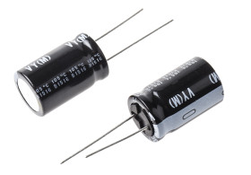 Kondensator 1000μF 63V dc Radialny, Otwór przelotowy Nichicon roztaw: 7.5mm 16 (Dia.) x 25mm