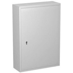 Basi 2171-0150 Key Cabinet 150 Hooks Grey Steel Wall Mountable