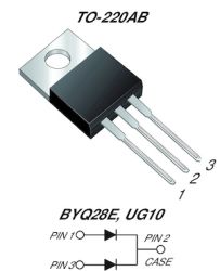 UG10xCT Dual Common Cathode Ultrafast Rectifier