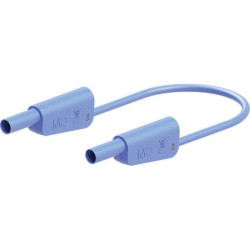 St&#xE4;ubli 662016-20023 SLK-4N-S25 Test lead, Blue, 200 cm, &#xD8;4 mm stackable plugs
