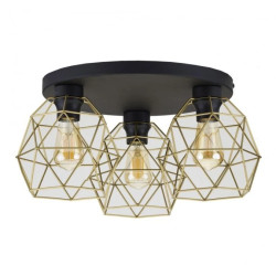 Lampa sufitowa klosz klatka czarno-złoty GALAXY BLACK/GOLD 3458 TK Lighting