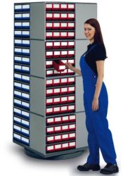 Treston 16-300 produkt uniwersalny Stojak obrotowy (S x W x G) 700 x 1680 x 400 mm szary 1 szt.