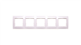 Simon 54 Premium Ramka Pięciokrotna Biała /Do Karton-Gips/ Drk5/11