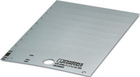 PVC device marker, (L x W) 14.9 x 16.9 mm, silver, carrier card with 54 pcs, 0828880