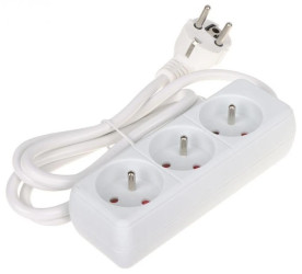 Przedłużacz 3-gniazda PR-1.5M-3G/W 1.3m