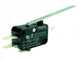 Przełącznik krańcowy z dźwignią 54mm 15A 250V