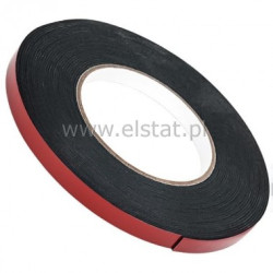 Taśma; pianka dwustronna; 15mm x10m czarna