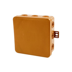 Puszka instalacyjna n/t brązowa V7 IP54 100x100x41 037-02 ViPlast