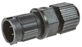 Złącze wielostykowe przemysłowe 3-pinowe Montaż na kablu Wtyczka Amphenol Industrial