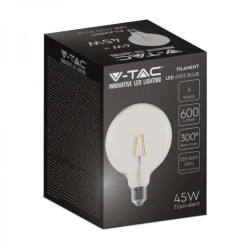 Żarówka LED Filament 6W E27 G125 3000K 600lm 300st. 214304