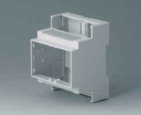 PC DIN rail enclosure, (L x W x H) 58 x 71 x 90 mm, light gray, B6703102