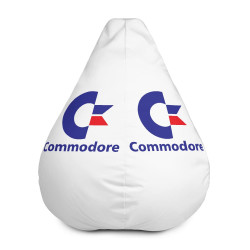 Commodore Bean Bag Chair w/ filling white