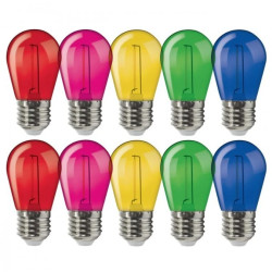 Zestaw żarówek ST45-P E27 1W FILAMENT (10 sztuk) kolor