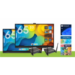 Zestaw eBoard Pro Duo 65 - 2x monitor 65'' VE 6520TDQc PRO 4K SlimFrame + 2x OPSi5-4 + WIN 11 PRO PL - Vision Distribution