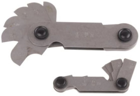 Zestaw do pomiaru promienia, typ: Wskaźnik promienia, Jednostki brytyjskie, l. łopatek: 16, przyrost: 1/64cal,