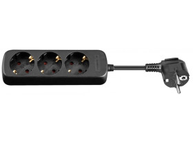 Listwa zasilająca1,5m, Czarny