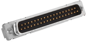 Złącze D-Sub 37-pinowe Męski Proste Przewlekany raster 2.76mm Złoto na niklu