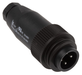 Złącze wielostykowe przemysłowe 4-pinowe Montaż na kablu Wtyczka binder