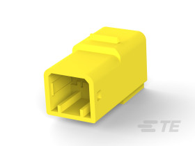 Obudowa do konektorów zaciskanych Wtyczka 2-pinowe Żółty