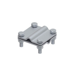 Złącze krzyżowe do drutu L-65 М8х25 StZn 4 śruby 101212 Gromtor