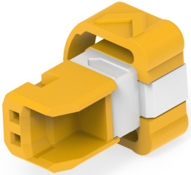 Socket, 2 pole, straight, 2 rows, blue, 1393429-1