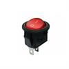 Przełącznik kołyskowy mini okrągły SMRS-101-2 czerwony 5szt