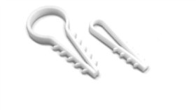 Uchwyt Wbijany Okrągły, Dla Przewodów Do Fi 8 Mm, Biały (Odpowiednik -...