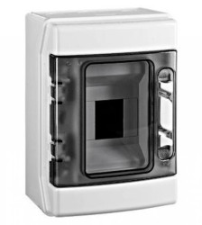 Obudowa natynkowa 1-rzędowa, 4MW, IP65, drzwi przezroczyste