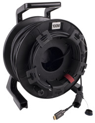 Hybrydowy przewód optyczny 100m 1 gniazda Szpula kablowa