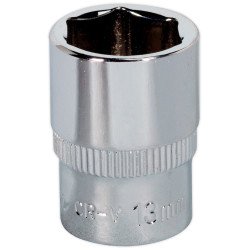 Sealey SP1413 Walldrive&#xAE; Socket 13mm 1/4&quot;sq Drive Fully Polished