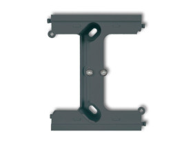 DECO / MINI Moduł rozszerzający puszkę natynkową pojedynczą składaną do ramek wielokrotnych DECO i MINI grafitowy mat 28DPU-2 KA